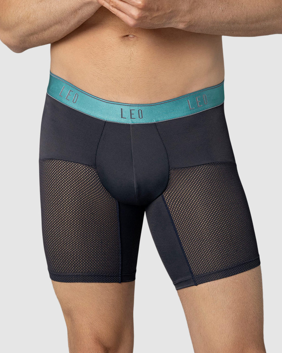 Bóxer medio de secado rápido con mallas transpirables en microfibra