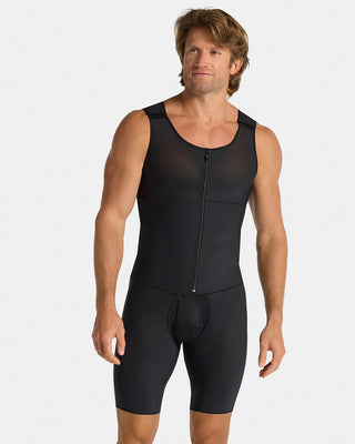 Faja postoperatoria de reducción de abdomen y control de muslos en powerslim#color_700-negro