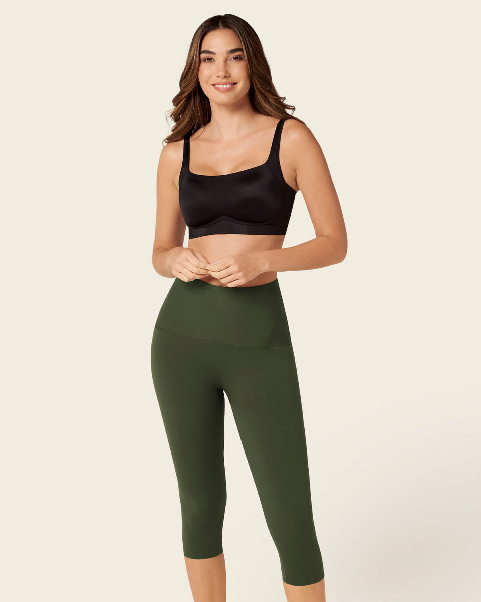 Capri deportivo talle alto con compresión de abdomen