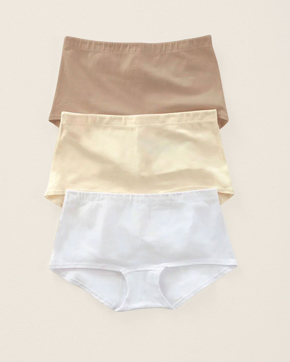 3 bóxers en algodón elástico con buen cubrimiento