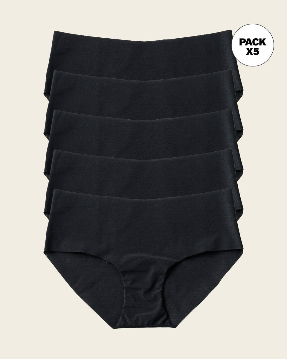Braga culotte invisible ultraplano sin elásticos y de pocas costuras