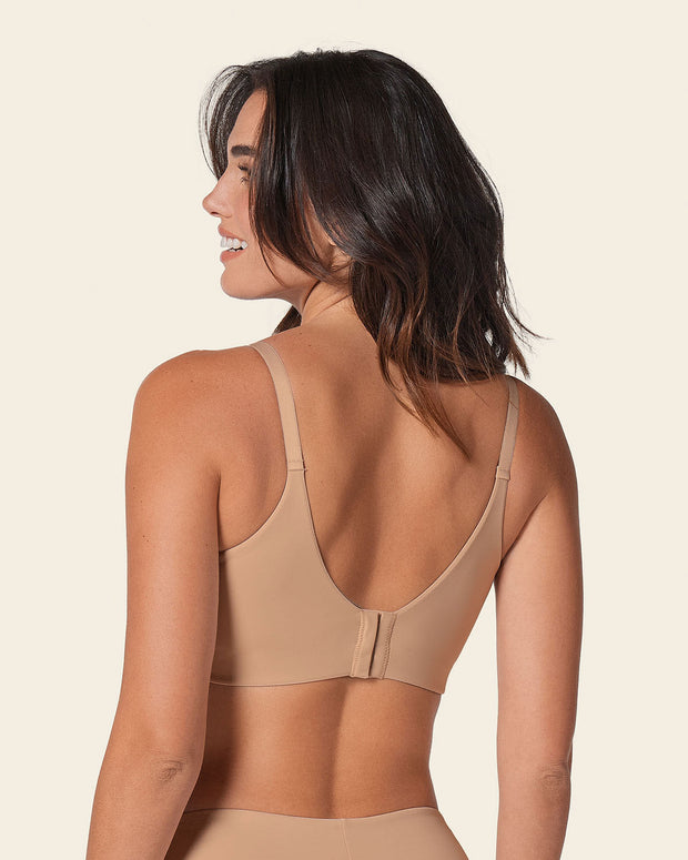 Sujetador de push up suave y cubrimiento alto en sisa y espalda Cover Bra#color_801-habano-medio