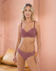 Sujetador de push up suave y cubrimiento alto en sisa y espalda Cover Bra#color_349-vino