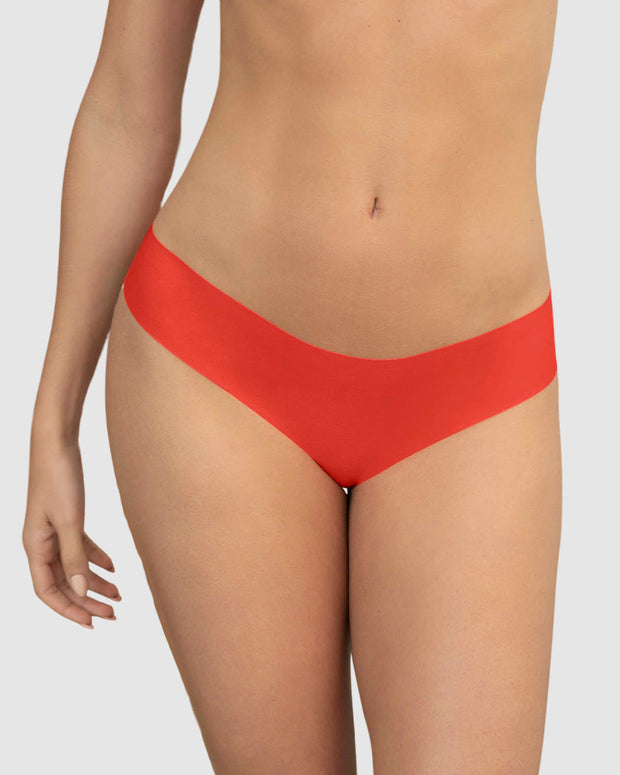 Braga tanga invisible ultraplana sin elásticos y de pocas costuras#color_213-naranja