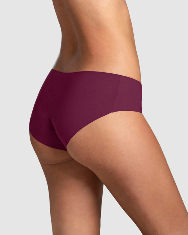 Braga culotte invisible ultraplano sin elásticos y de pocas costuras#color_927-vino-tinto