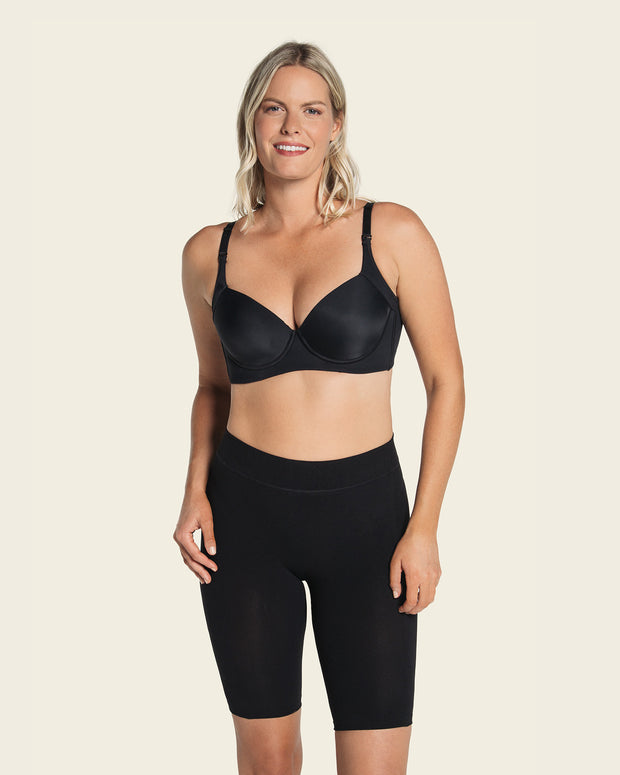 Braga faja seamless con efecto levanta glúteos#color_700-negro