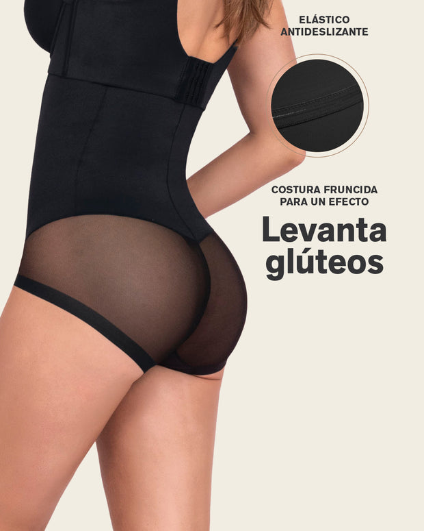 Braga faja invisible de tiro alto y control de abdomen#color_700-negro