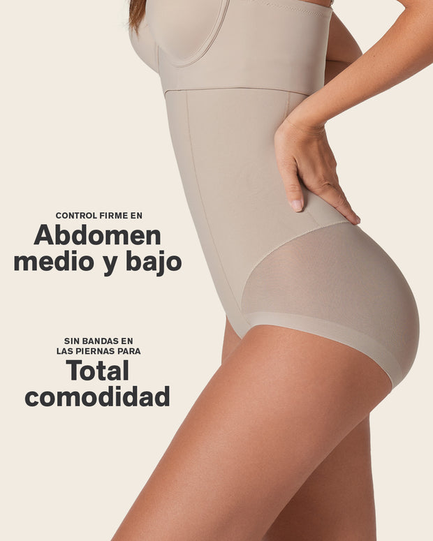 Braga faja invisible de tiro alto y control de abdomen#color_802-habano-claro