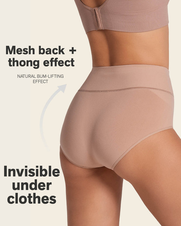 Braga faja de control moderado tiro alto en skinfuse#color_852-Habano