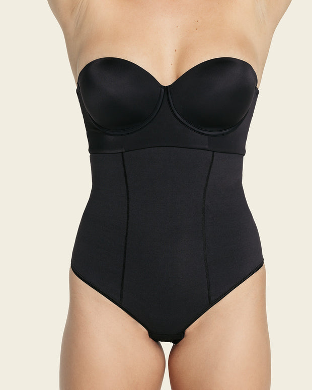 Braga faja de control estilo tanga y efecto cintura reloj de arena#color_700-negro