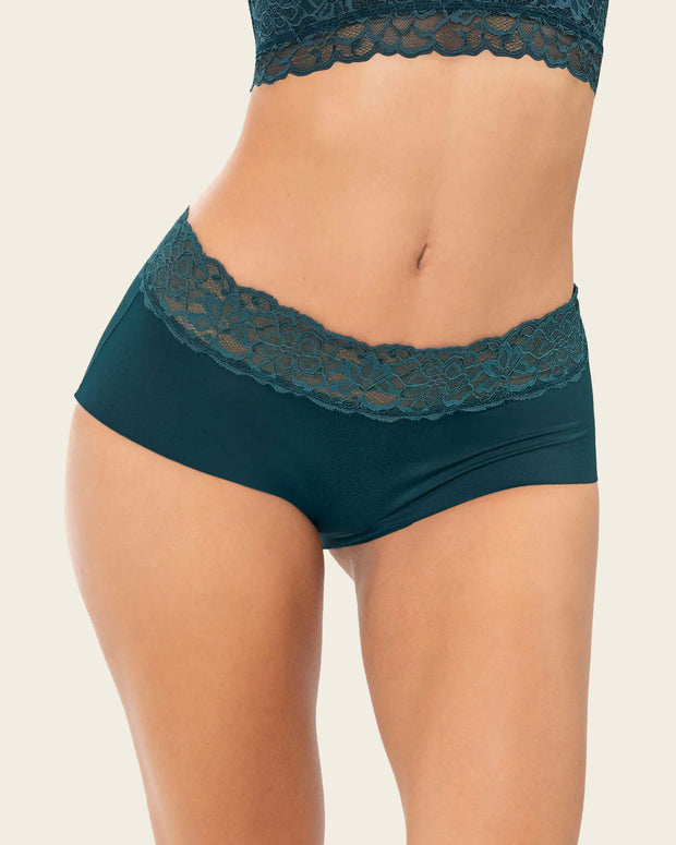 Braga culotte en tela ultraliviana con franja de encaje#color_249-verde-oscuro