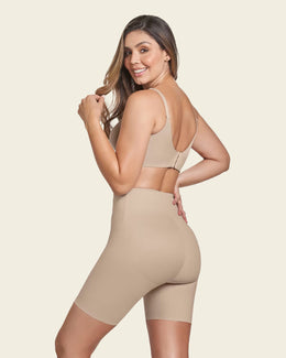 Braga short invisible de control de abdomen efecto levanta glúteos#color_802-beige