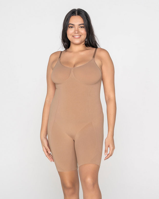 Faja body invisible de control efecto levanta glúteos#color_087-beige