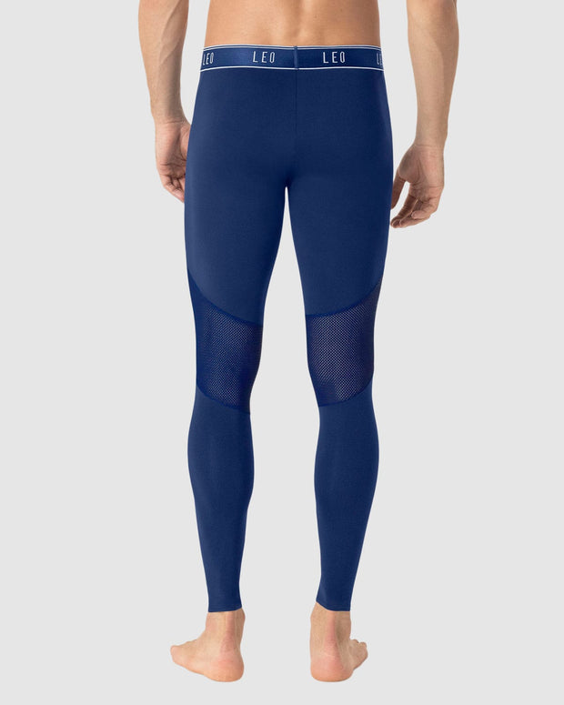 Licra deportiva en microfibra con mallas transpirables para hombre#color_477-azul