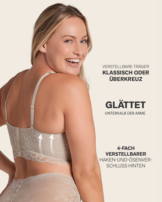 Sujetador tipo bustier sexy support con cubrimiento de espalda#color_802-habano-claro