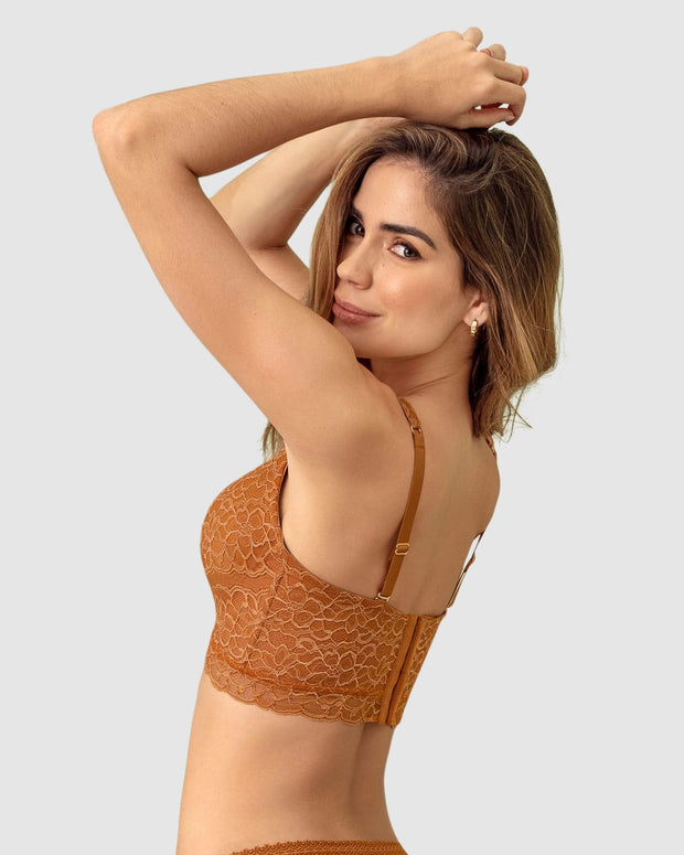 Sujetador tipo bustier sexy support con cubrimiento de espalda#color_a34-mostaza