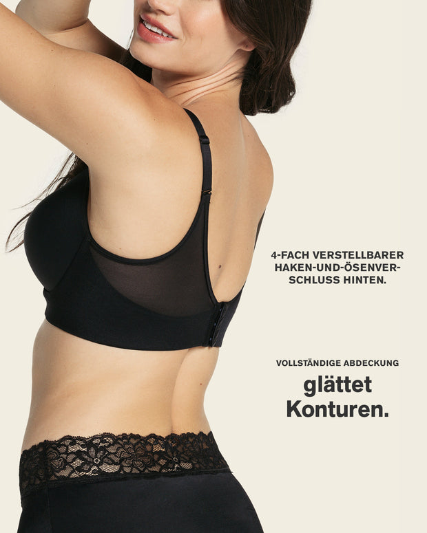 Sujetador memory bustier triangular de push-up alto y buen cubrimiento#color_700-negro
