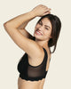 Bralette multiusos sexy siempre en encaje ideal para prótesis de mastectomía#color_700-negro