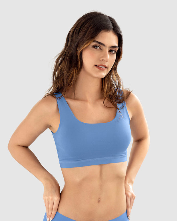 Top talla única ultra cómodo con bolsillo interno para guardarlo Pocket Bra#color_156-azul-cielo