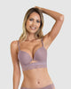 Sujetador doble push up con escote profundo en espalda sexy back#color_453-morado-medio