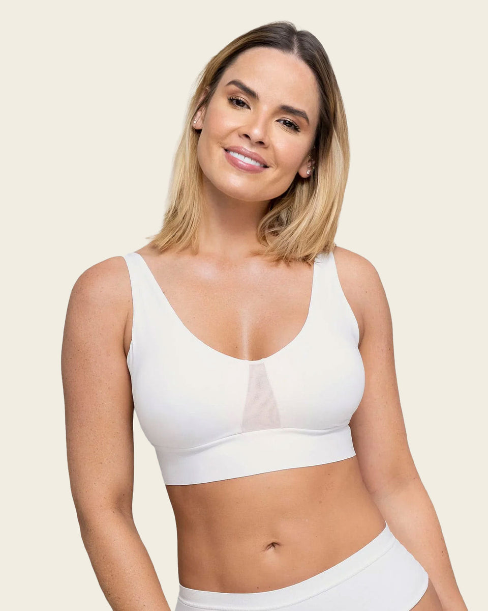 Sujetador tipo top de copas extraibles totalmente comodo y liviano flexi brastop