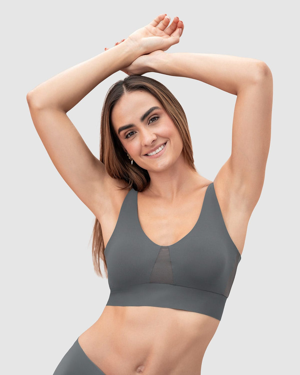 Sujetador tipo top de copas extraibles totalmente comodo y liviano flexi brastop