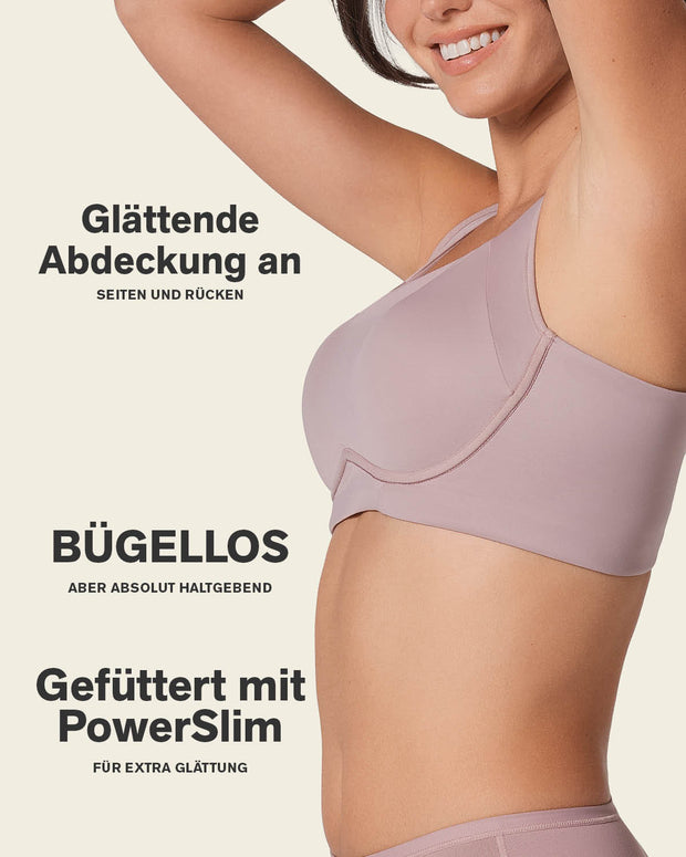 Sujetador sin aro ultracomodo de alto soporte y cubrimiento everyday bra#color_281-palo-de-rosa