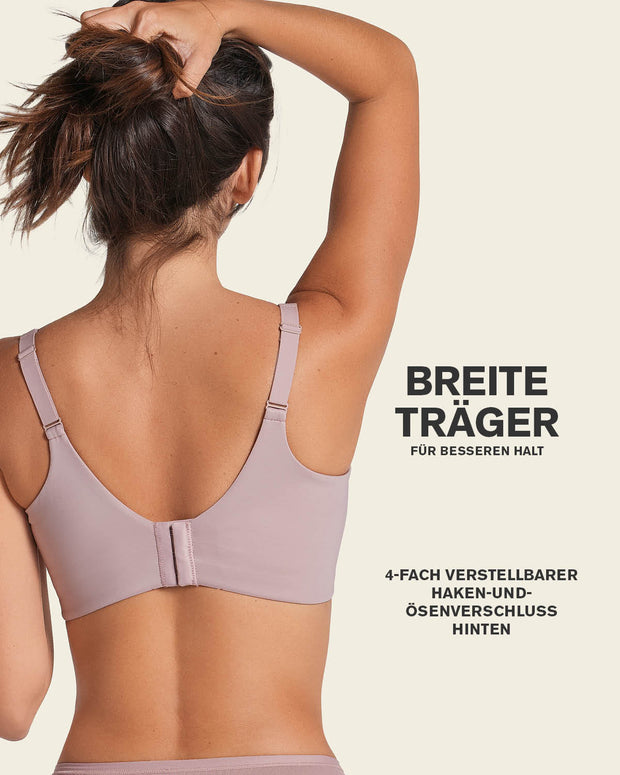 Sujetador sin aro ultracomodo de alto soporte y cubrimiento everyday bra#color_281-palo-de-rosa