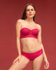 Sin tirantes bustier 360° de perfección en encaje#color_136-rojo