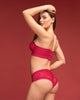 Sin tirantes bustier 360° de perfección en encaje#color_136-rojo