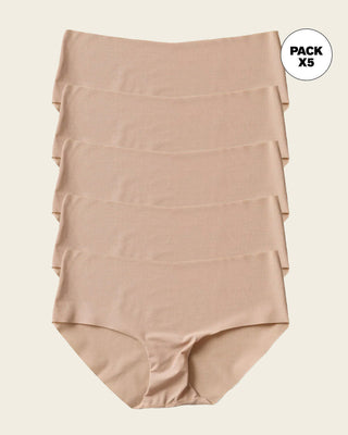 Braga culotte invisible ultraplano sin elásticos y de pocas costuras#color_802-habano-claro