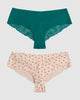 Paquete x 2 panties cacheteros descaderados con encaje#color_s40-estampado-corazones-verde