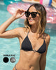 Top de bikini doble cara en tela con brillo#color_708-gris-plata