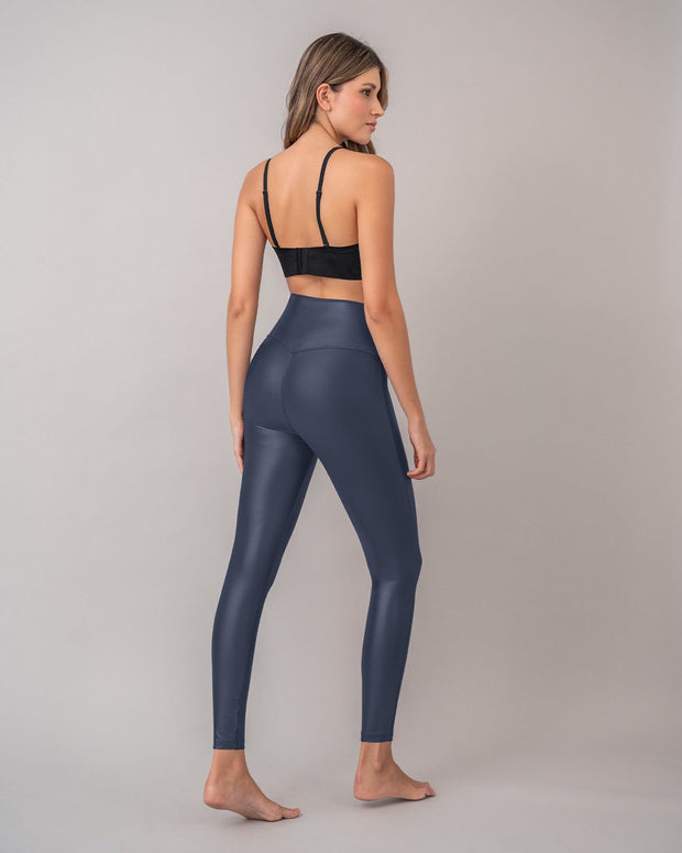 Legging con efecto brillo sin costura en la parte frontal#color_779-gris-oscuro