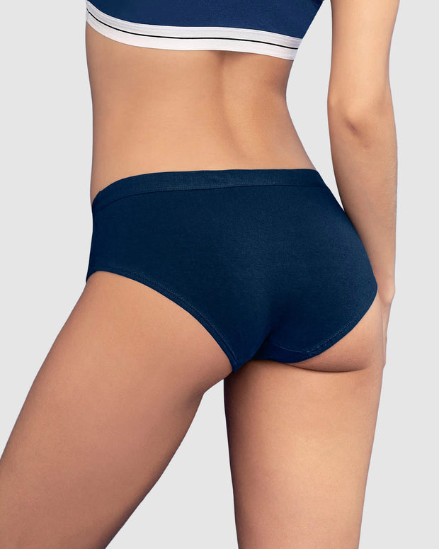 3 braguitas estilo culotte en algodón#color_s63-rayas-azul-blanco