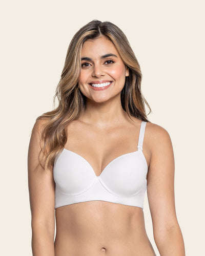 Sujetador triangular de push up alto#color_000-blanco