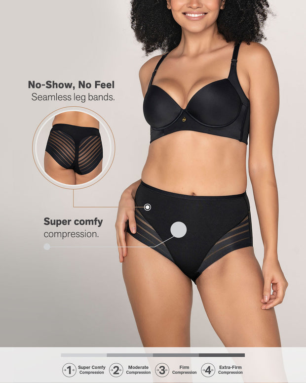 Braga faja clásica con control moderado de abdomen y bandas en tul#all_variants