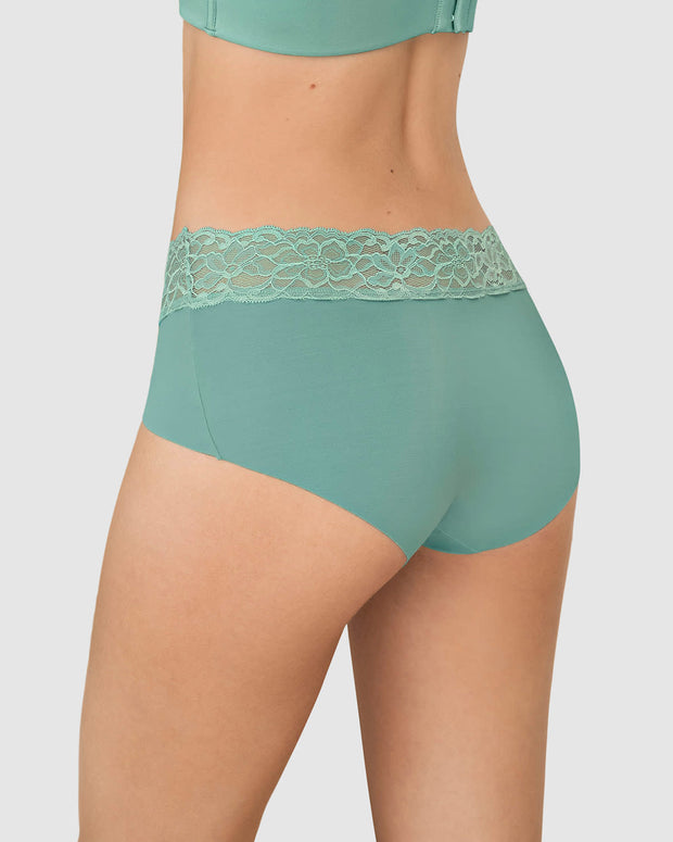 Braga culotte en tela ultraliviana con franja de encaje#color_644-verde