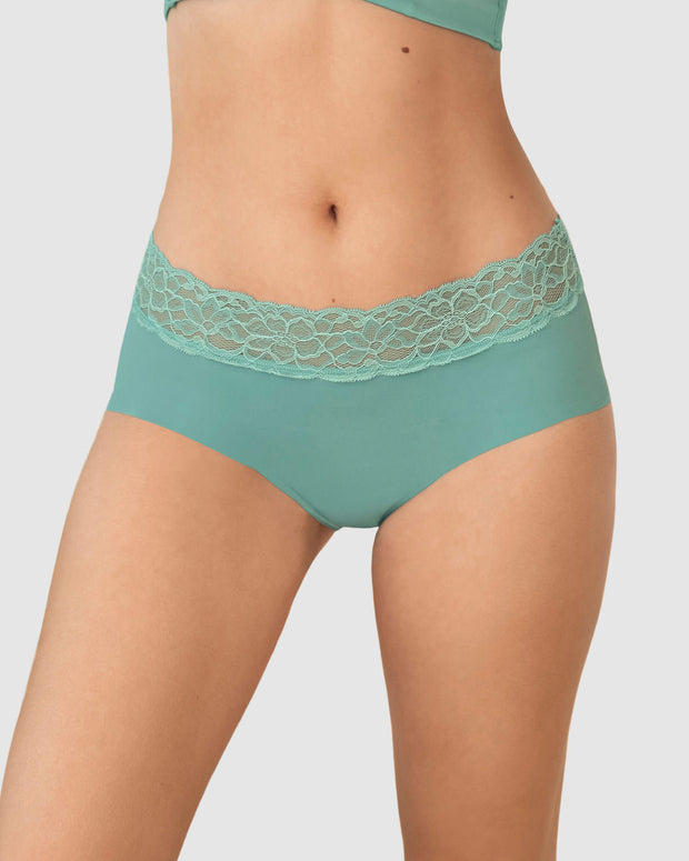 Braga culotte en tela ultraliviana con franja de encaje#color_644-verde