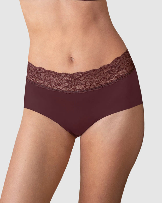 Braga culotte en tela ultraliviana con franja de encaje#color_a79-vino-tinto