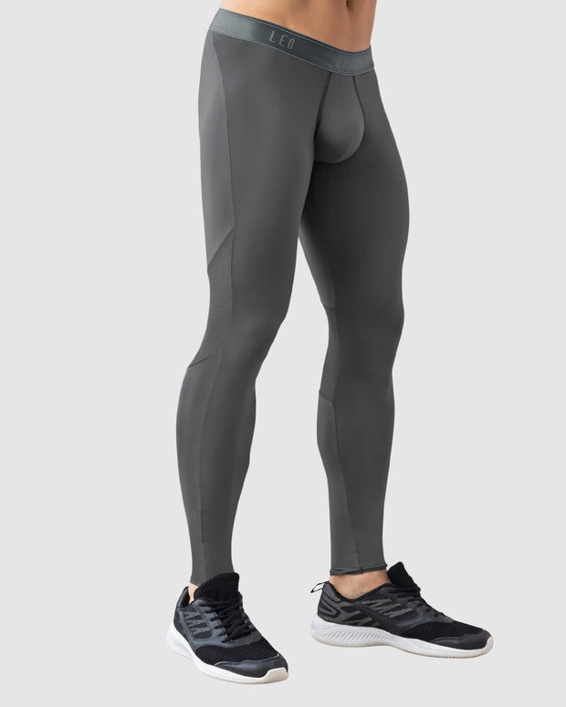 Licra deportiva para hombre con mallas transpirables#color_720-gris