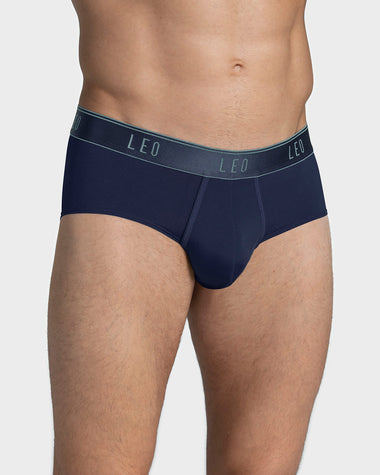 Bóxer brief tipo calzoncillo en microfibra con diseño frontal ergonómico#color_515-azul