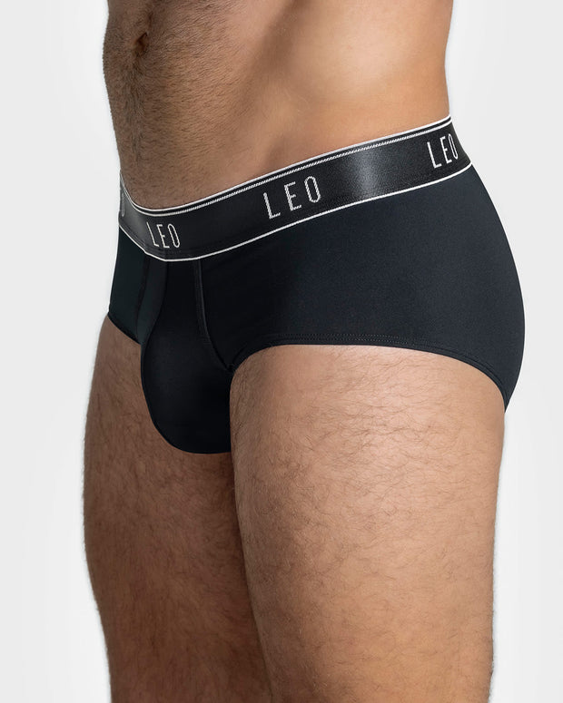 Bóxer brief tipo calzoncillo en microfibra con diseño frontal ergonómico#color_700-negro