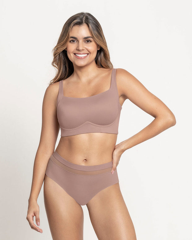 Sujetador sin aro ultracomodo de alto soporte y cubrimiento everyday bra#color_281-palo-de-rosa