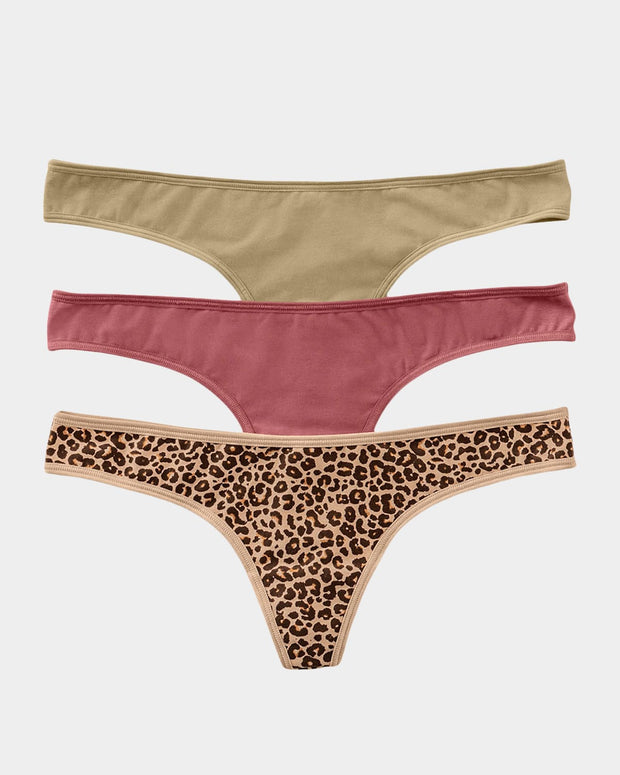 3 tangas en algodón de comodidad extrema#color_s32-rosado-beige-verdoso-animal-print