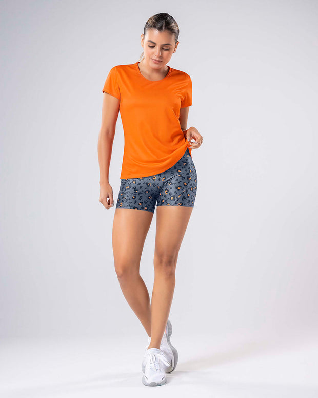 Camiseta deportiva de secado rápido y silueta semiajustada#color_205-naranja